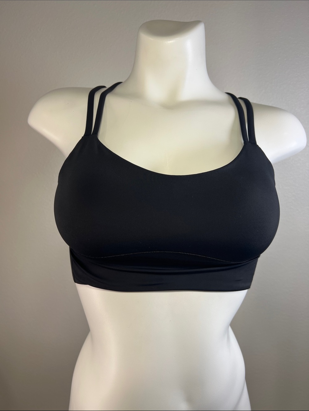 lululemon athletica Black Double-Strap Scoop Sports Bra